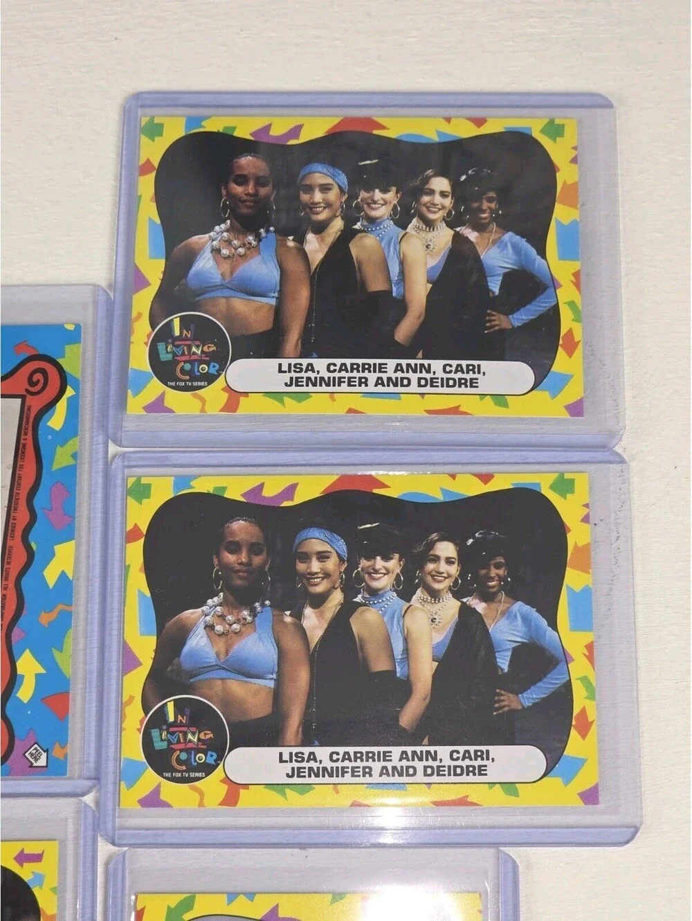 Lot Of 16 Vintage In Living Color TV Series BIG CARDS J-LO JIM CARREY ROOKIES!